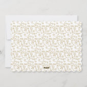 Cartes Pour Fêtes Annuelles Gold Sollwork Holiday (Dos)