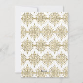 Cartes Pour Fêtes Annuelles Gold Triple Photo Collage Noël (Dos)