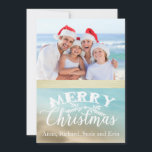Cartes Pour Fêtes Annuelles Golden Beaches Tropical Photo Christmas Card<br><div class="desc">Golden Beaches Tropical Photo Christmas Card</div>