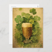 Cartes Pour Fêtes Annuelles Golden Brew Bliss St. Patrick’s Day (Devant / Derrière)