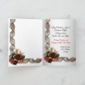 Cartes Pour Fêtes Annuelles Golden Doodle Noël chiot saluant (Intérieur)