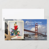 Cartes Pour Fêtes Annuelles Golden Gate Bridge Salutations (Devant / Derrière)