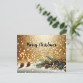Cartes Pour Fêtes Annuelles Golden Glitter Christmas Background with copy spac (Debout devant)