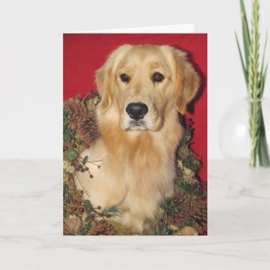 Cartes Pour Fêtes Annuelles Golden Holiday Wings (Devant)