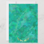 Cartes Pour Fêtes Annuelles GOLDEN MERRY ET BRIGHT personnalisé (Dos)