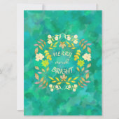 Cartes Pour Fêtes Annuelles GOLDEN MERRY ET BRIGHT personnalisé (Devant)