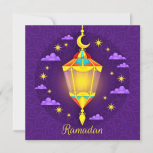 Cartes Pour Fêtes Annuelles Golden Ramadan Kareem