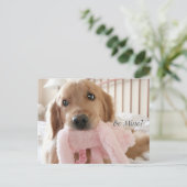 Cartes Pour Fêtes Annuelles Golden Retriever Be Mine Saint Valentin (Debout devant)