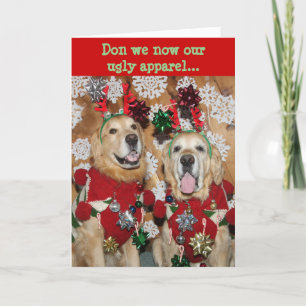 Cartes Pour Fêtes Annuelles Golden Retriever Laid Sweat Noël