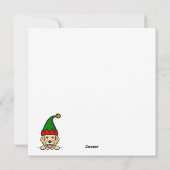 Cartes Pour Fêtes Annuelles Golden Retriever Noël Stocking (Dos)