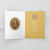 Cartes Pour Fêtes Annuelles Golden Revergence Vierge Marie (Intérieur)