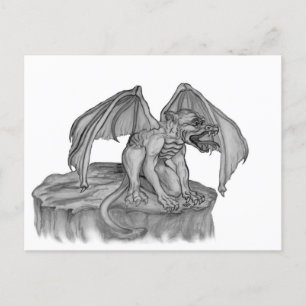 Cartes Pour Fêtes Annuelles Golem Gargoyle