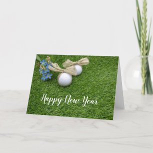 Cartes Pour Fêtes Annuelles Golf Bonne année