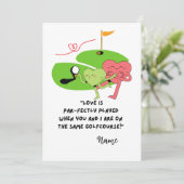 Cartes Pour Fêtes Annuelles Golf Citations amusantes pour la Saint-Valentin (Debout devant)