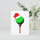 Cartes Pour Fêtes Annuelles Golf de Noël (Debout devant)