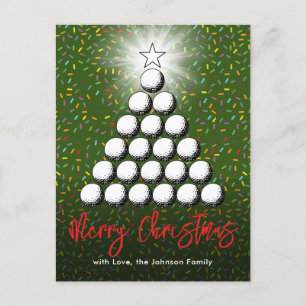 Cartes Pour Fêtes Annuelles Golf Family Christmas Design
