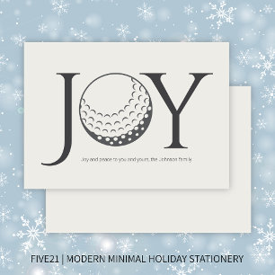 Cartes Pour Fêtes Annuelles Golf Joy & Peace Appartement Christmas