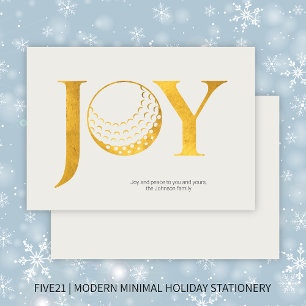 Cartes Pour Fêtes Annuelles Golf Joy & Peace Appartement Christmas