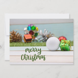 Cartes Pour Fêtes Annuelles Golf Joyeux Noël à Golfer 