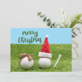 Cartes Pour Fêtes Annuelles Golf Joyeux Noël à Golfer    (Debout devant)