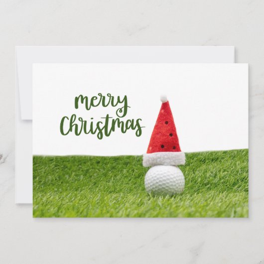 Cartes Pour Fêtes Annuelles Golf Joyeux Noël à Golfer   (Devant)