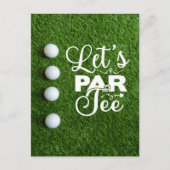 Cartes Pour Fêtes Annuelles Golf Let's Par Tee (Devant)