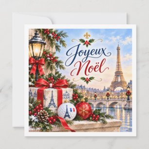 Cartes Pour Fêtes Annuelles Golf Noël France Paris Tour Eiffel