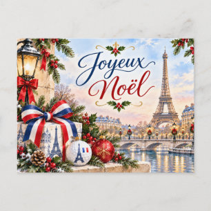Cartes Pour Fêtes Annuelles Golf Noël France Paris Tour Eiffel