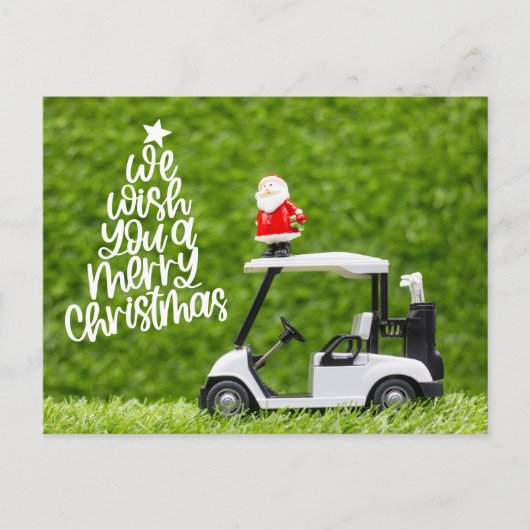 Cartes Pour Fêtes Annuelles Golf Noël thème pour golfeur (Devant)