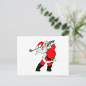 Cartes Pour Fêtes Annuelles Golf Père Noël (Debout devant)