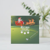 Cartes Pour Fêtes Annuelles Golf Plus susceptible de frapper le Père Noël avec (Debout devant)