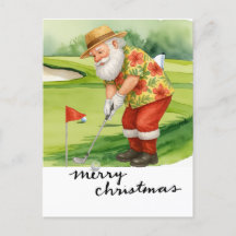 Golf Santa Claus golfeur Thème de Noël