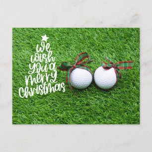 Cartes Pour Fêtes Annuelles Golf sur le thème de Noël pour golfeur