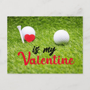 Cartes Pour Fêtes Annuelles Golf Valentine's Day pour Golfer avec Love Holiday
