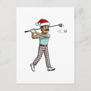 Cartes Pour Fêtes Annuelles Golfeur Casse-Noisette Vacances Sports Noël Golf