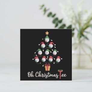 Cartes Pour Fêtes Annuelles Golfeur de golf drôle de golf Oh Noël T-shirt