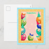 Cartes Pour Fêtes Annuelles gonflé (Devant / Derrière)