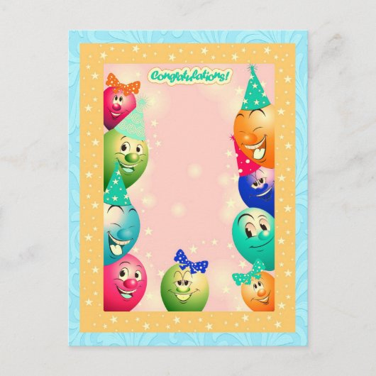 Cartes Pour Fêtes Annuelles gonflé (Devant)