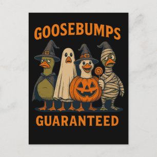 Cartes Pour Fêtes Annuelles Goosebumps garantis - Drôle Canard Halloween