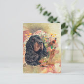 Cartes Pour Fêtes Annuelles Gordon setter avec faisans, Art (Debout devant)