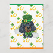 Cartes Pour Fêtes Annuelles Gordon Setter Shamrock St. Patricks Day (Devant)