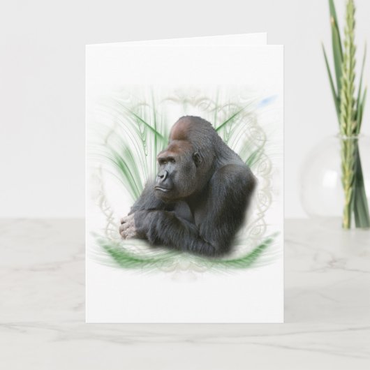 Cartes Pour Fêtes Annuelles gorilla1 (Devant)