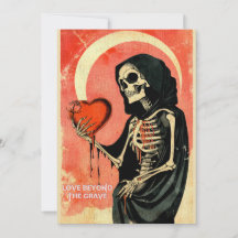 Goth Saint-Valentin Sombre Faucheur avec Cœur