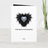 Cartes Pour Fêtes Annuelles Goth Valentine (Dos)