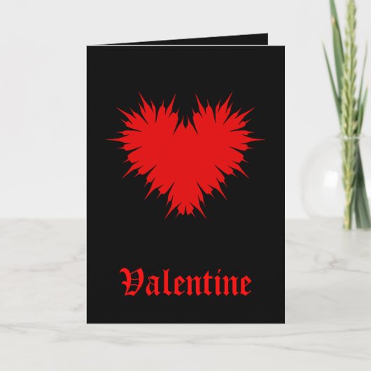 Cartes Pour Fêtes Annuelles Goth Valentine (Devant)