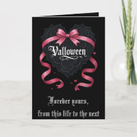 Gothic Valloween Écriture Roses et Guirlandes