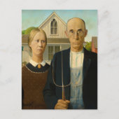Cartes Pour Fêtes Annuelles gothique américain par Grant Wood (Devant)