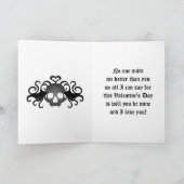 Cartes Pour Fêtes Annuelles Gothique romantique crâne (Intérieur)