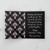 Cartes Pour Fêtes Annuelles Gothique romantique Saint-Valentin (Intérieur)