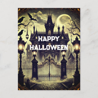 Cartes Pour Fêtes Annuelles Gothique Victorien Vintage Happy Halloween